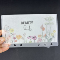 A6 Personnalisé sur mesure, Durable, Flexible, Luxueux, Classeur à pochettes personnalisé avec lamination, Budget, Rose floral, Vellum, Enveloppe à argent, Mat