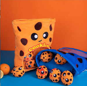 Plüschtiere Puppe eine Tasche mit Keks spielzeug Gefüllte weiche Snack Kissen Plüsch leckeres Essen Spielzeug - Product Image 2