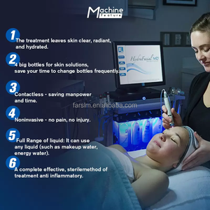 1 हाइड्रोडर्माब्रेशन फेस केयर स्पा मशीन ऑक्सीजन जेट पानी के बुलबुले h2o2 चेहरे की त्वचा सफाई मशीन - Product Image 3