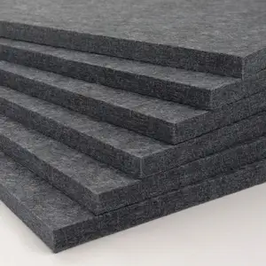 HENGJIU Eco acoustic solution 100% polyester fiber PET felt acoustic panels sound absorption acoustic panels soundproof