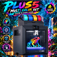 QIDI Plus 5 Printer 3D Format Besar CoreXY Kecepatan Tinggi dengan Hotend 370C dan Ruang Panas 65C untuk Bahan Rekayasa