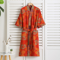 Vêtements de nuit de haute qualité pour les loisirs Pyjama Kimono en coton Robe Spa Robes avec logo