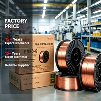 Fil de soudage MIG 0,9 mm 1,0 mm ER70S-6 5 kg 15 kg, fil de soudage solide en acier doux, protégé par du gaz CO2, AWS A5.18, fabriqué en Chine