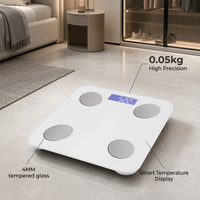 Báscula Electrónica Portátil con Sensor de Precisión y Diseño de Esquinas Redondeadas para Gimnasio, Precio de Fábrica