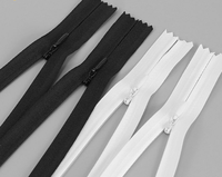 Usine Spot 3 #   Fermeture éclair invisible en nylon multicolore de 10 cm, écologique, personnalisable, à glissière unique, à extrémité fermée, pour robe, oreiller, sac
