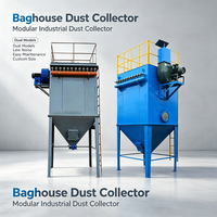 Système de filtration à sacs industriel à jet pulsé avec sacs filtrants pour l'élimination des poussières dans les ateliers de travail du bois