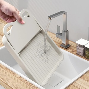 <b>Kitchen</b> Countertop Lid Holder Spoon Stand ABS Multi-Function Organizer <b>Rack</b> for Pot Lids Spoons Ladles Spatulas Cutting Board - Product Image 3