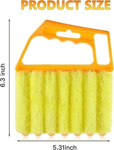 7-Ngón Tay Bụi Cleaner Công Cụ Cầm Tay Khăn Lau Bụi Bàn Chải Cho Cửa Sổ Điều Hòa Không Khí Gỗ Rèm Bụi Mù Sạch Hơn Cho Nhà Làm Sạch - Product Image 2