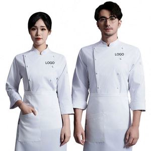 ชุดยูนิฟอร์มแบบชุดคลุมสำหรับงานอุตสาหกรรม ดีไซน์สำหรับผู้หญิงไซส์ XL กระโปรงและเสื้อแจ็คเก็ตทำงาน ชุดยูนิฟอร์มเชฟสุดหรู แขนยาว เสื้อโค้ทเชฟแขนยาว - Product Image 1