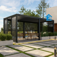 Sweet Home Chinesische Moderne Aluminium-Pergola für den Außenbereich mit Motorisiertem Verstellbarem Dach Umweltfreundliche Gartendekoration