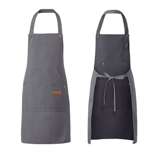 Grembiule Unisex in Cotone Twill per Salone, Cucina, Chef, Barista, BBQ, Parrucchiere, per Camerieri di Ristoranti e Bar - Product Image 2