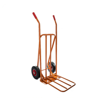 Chariot à plateforme en acier à deux roues, chariot pour le Transport, livraison gratuite