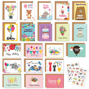 Juego de tarjetas de cumpleaños para niños DIY transfronterizas con bendición pequeña escrita a mano que incluye traje de papel y sobre <span class=keywords><strong>Ge</strong></span> <span class=keywords><strong>Yu</strong></span> KP35 - Product Image 2