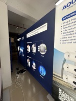 Panneau publicitaire LED modulaire 10x20, stand d'exposition 3x6, présentoir pour salon professionnel, boîte à lumière par sublimation, toile de fond, comptoir