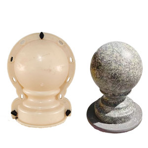 Molde de hormigón prefabricado de plástico en forma de bola de jardín para exteriores para decoraciones al aire libre - Product Image 3