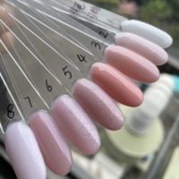 Produits de vernis à ongles en gel UV professionnel à marque privée, haute qualité, sans HEMA et sans TPO, base coat caoutchouc nude pailleté
