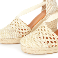 Espadrille à semelle compensée haute, corde de chanvre, sandales d'été pour femmes, nouvelle collection