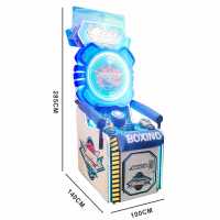 Machine de boxe en acier inoxydable à monnayeur, jeu d'arcade d'entraînement, vente en gros d'usine, garantie 1 an, divertissement en anglais