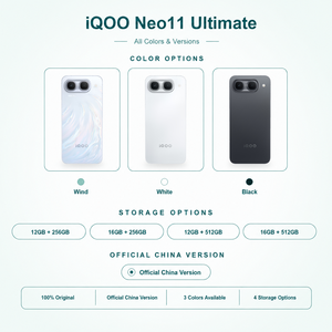 สมาร์ทโฟน <span class=keywords><strong>iQOO</strong></span> Neo11 Ultimate Edition 5G หน้าจอ 144Hz กล้องหลังคู่ 50MP + 8MP ชาร์จเร็ว 100W โทรศัพท์ <span class=keywords><strong>vivo</strong></span> <span class=keywords><strong>iqoo</strong></span> ระบบ Android - Product Image 2
