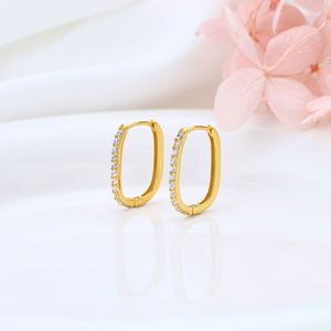 Pendientes de Aro de Plata de Ley 925 con Corazón de Circonita para Mujer, Estilo Vintage Minimalista INS, Joyería de Moda para Bodas y Fiestas - Product Image 5