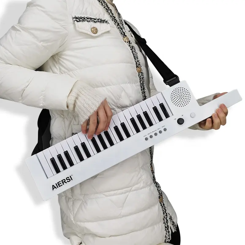 NEUE PRODUKTE Bigfun Piano Keytar Musik instrument Gitarre Stil Tastatur 37 Tasten Kinder E-Piano Spielzeug Musik instrument