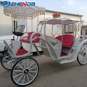 Horse Carriage Factory Wholesale <b>Top</b> Quality High Version Customized Wedding Classic <b>pumpkin</b> Electric horse carriage - Product Image 2