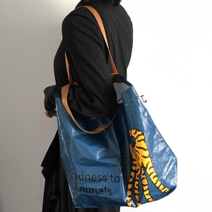 Sac à main en PP imprimé sur toute la page, recyclé, personnalisé en gros, 38*35*8cm, sac à main pour femmes - Product Image 3