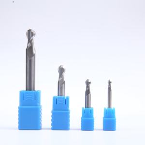 Fraises à bout sphérique MTS HRC45 à 2 cannelures pour l'aluminium, outils de coupe CNC en métal, fraises en carbure à 4 cannelures - Product Image 2