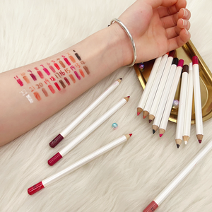 Crayon à lèvres imperméable à l'eau de marque privée 25 couleurs marron nude rouge <span class=keywords><strong>rose</strong></span> crayon à lèvres crayon à lèvres crémeux végétalien en gros - Product Image 3