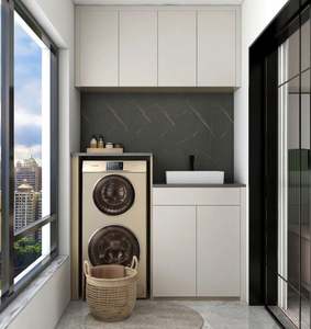 Prix de gros Armoire à linge Rangement de la salle de bain Armoires pour lave-linge pour balcon et salle de bain - Product Image 1