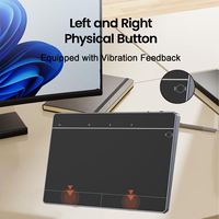JOMAA Pavé tactile sans fil à connexion trois modes, souris rechargeable multifonction avec commandes gestuelles