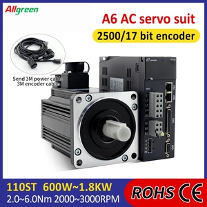 A6 220V 2.5/3.5/4.5/5/6A 600/800/1200/1500/1800W ตัวควบคุมเซอร์โวมอเตอร์ 2000/3000 รอบต่อนาที 2/4/5/6N.m ชุดไดรเวอร์มอเตอร์เซอร์โว AC - Product Image 2