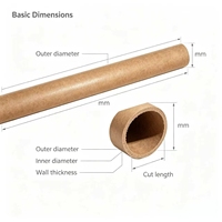 Tube en fibre de verre de qualité électrique, manchon d'isolation haute tension, haute résistance à la traction pour composants de transformateurs immergés dans l'huile