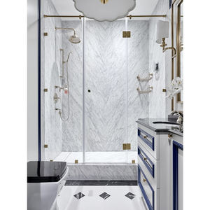 Hot Sale Frameless Glass Shower Box with Hinge Swing Rain Doors for Hotel <strong>Bathroom</strong> or Outdoor Cabin for Cabine Shower Rooms - Product Image 3