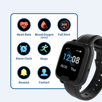 Reloj con Alarma y Localizador para Trabajadores Solitarios, Detección de Caídas, Llamada SOS, Reloj GPS 4G para Seguridad y Salud de Personas Mayores