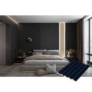 Pared cemento textura piedra aspecto WPC listón gran hoja paneles para la decoración de la cocina - Product Image 1