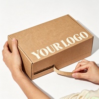 Individuelles Logo Langlebiger Verdickter Kraftpapier-Faltkarton Umweltfreundliche Geschenk- und Einkaufsverpackungsbox
