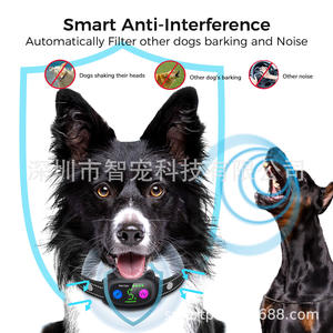 Collier anti-aboiement intelligent pour animaux de compagnie avec écran couleur et entraînement par vibration pour chien, dispositif de contrôle des aboiements rechargeable - Product Image 2