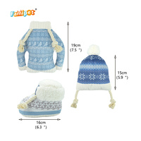 Jouet en peluche pour chien Famipet, nouveau design sur le thème de l'hiver, doux, rembourré, froissé, avec sonnette, pour chien