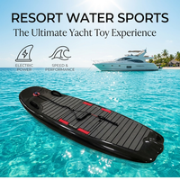 Planche de surf à moteur personnalisable en composite de graphite, couleur anthracite texturé, 12KW, moteur brushless, rechargeable, pour la course et les sports nautiques