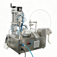 Machine de remplissage semi-automatique haute précision pour flacons, gel, eau pure, huile – Distributeur de bureau multifonction à piston avec fonction de capsulage