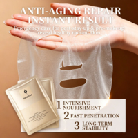 Masque en tissu pour le visage O'ROLA au collagène biologique, acide hyaluronique, végétalien, anti-âge, réparateur, éclaircissant, hydratant, 30 ml x 6 feuilles, marque privée
