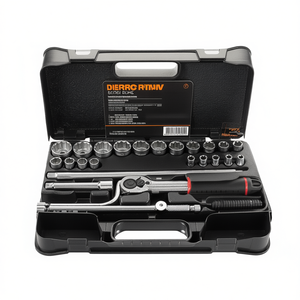 Jeu de douilles 1/2 pouce, 60 pièces, métriques et standard, avec coffret pour réparation automobile - Product Image 3