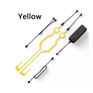 Lumières EL pour moto, style 2 en <span class=keywords><strong>1</strong></span>, 3 modes de clignotement, fil lumineux adhésif pour casque de moto - Product Image 6