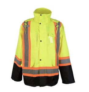 Áo khoác bảo hộ mùa đông chất lượng cao, may theo yêu cầu, in logo, độ phản quang cao, chống thấm nước dành cho nam, bán buôn - Product Image 3