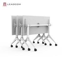 Table de conférence pliante en acier moderne Leadcom LS-702 avec plateau rabattable pour salles de formation