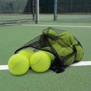 Balles de tennis personnalisées écologiques et durables avec sac en filet à cordon de serrage, rebond de 135-145 cm, pour entraînement de compétition, vente en gros - Product Image 3