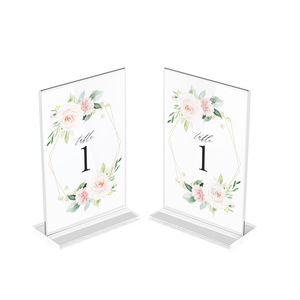 Porta segni in acrilico 4*6 supporti in acrilico per Display in acrilico trasparente espositore per foto cornici per foto promozioni - Product Image 4