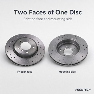 Disco <span class=keywords><strong>de</strong></span> <span class=keywords><strong>Freno</strong></span> Ventilado y Perforado, Tipo Ventilado, Delantero y Trasero, <span class=keywords><strong>de</strong></span> Hierro Fundido, para Autos, SUV, Camionetas, Piezas para Flotas - Product Image 4