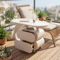 Table basse en bois pour salon, mobilier de maison moderne, combinaison circulaire, écologique, durable, facile à nettoyer, luxe léger, minimaliste